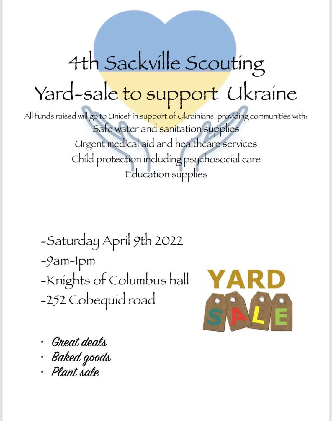 4th Sackville Scouts Want To Help Ukraine