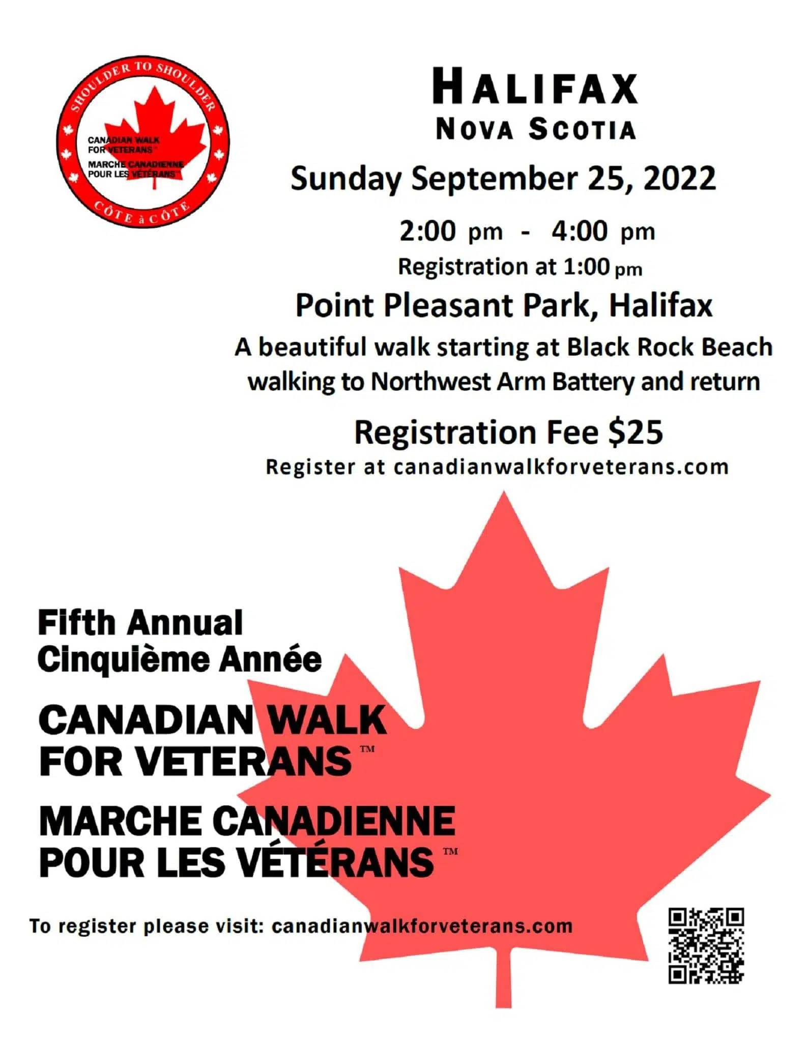 1st Canadian Walk For Veterans In Halifax THIS Sunday
