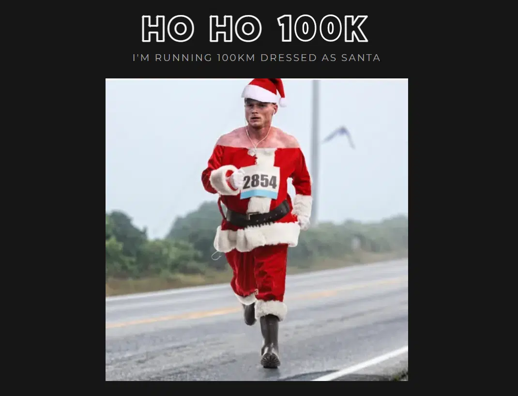 Santa's Running 100K Around the Halifax Commons!