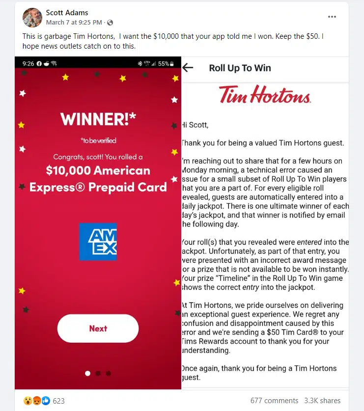 Nova Scotian DENIED $10K Jackpot
