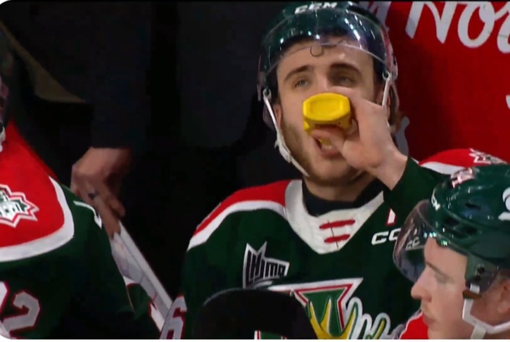 Mooseheads Player Goes Viral Drinking Mustard!