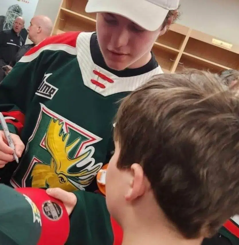 The Mooseheads Help TASA Minor Hockey Wildfire Players