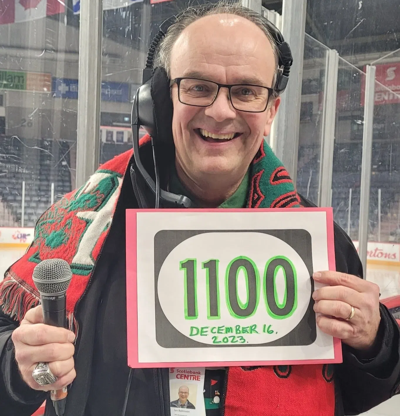 Ian Announces 1100th Halifax Mooseheads Game