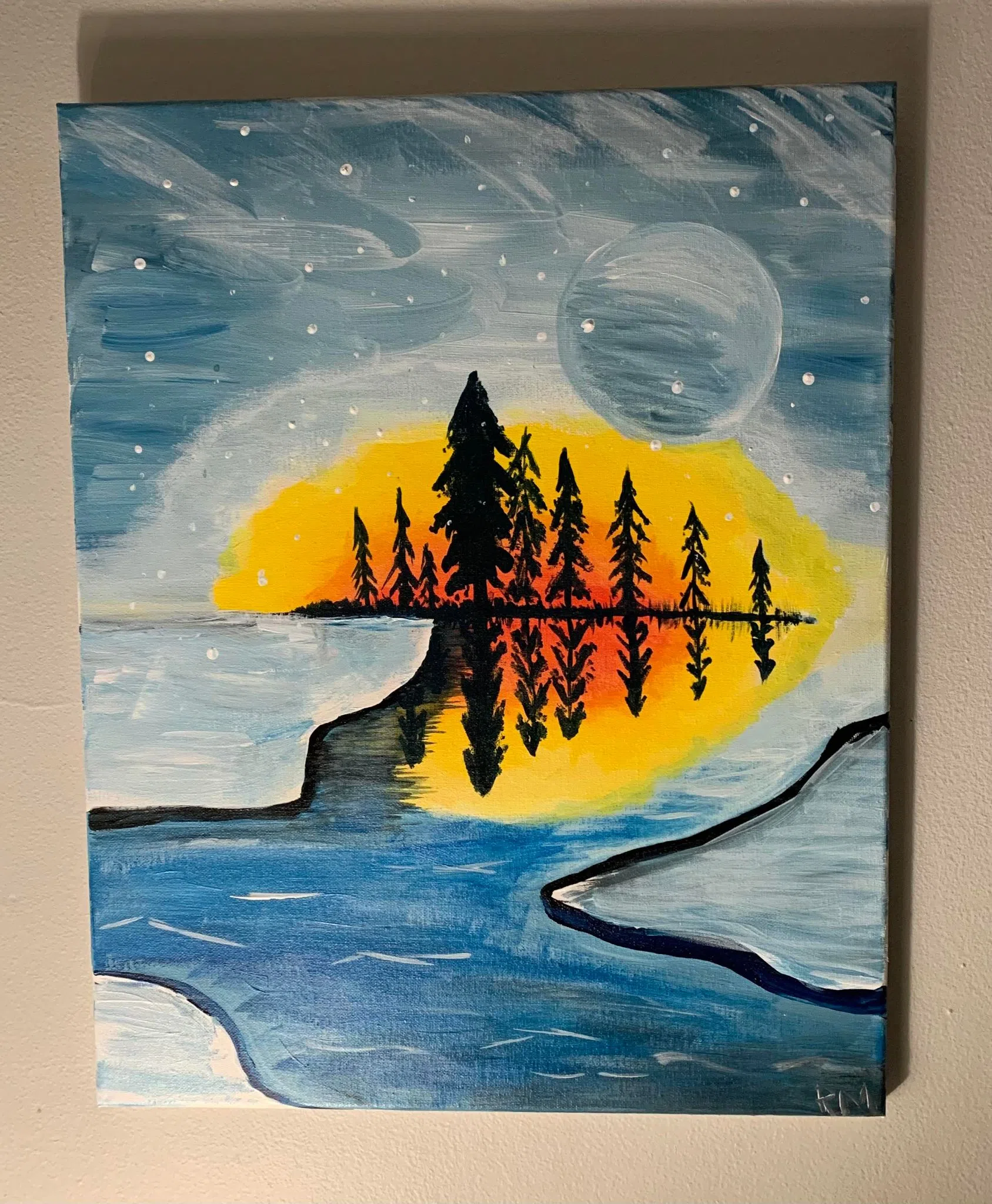 Russell Is No Bob Ross But He Had FUN!