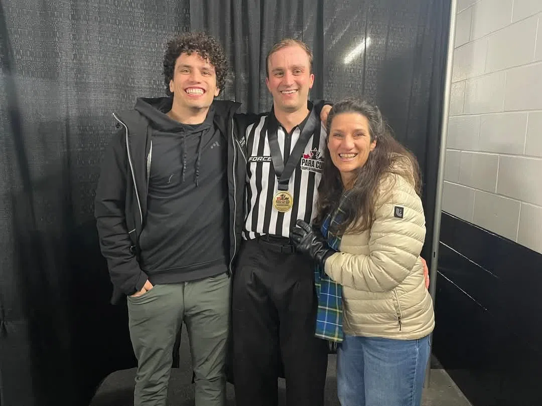 Ian's Son Drake Robinson Officiated Gold Medal Game At Para Cup