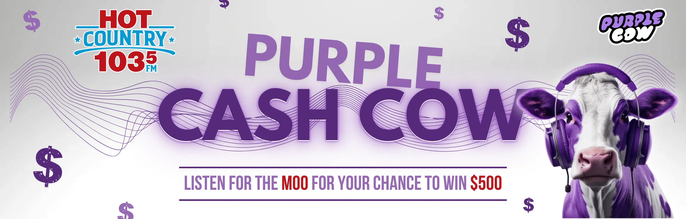 Feature: https://hotcountry1035.ca/purple-cash-cow/