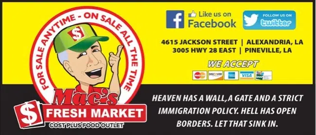 Grocery store ad uses border policy to promote salvation through Jesus Christ