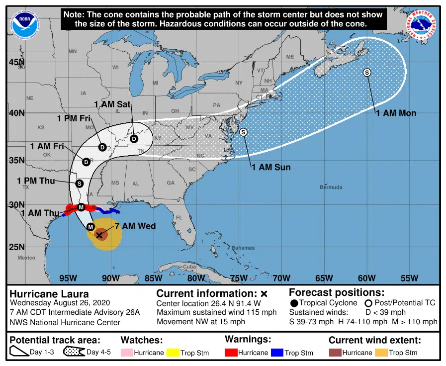 Laura expected to bring strong winds and heavy rain to northwest Louisiana