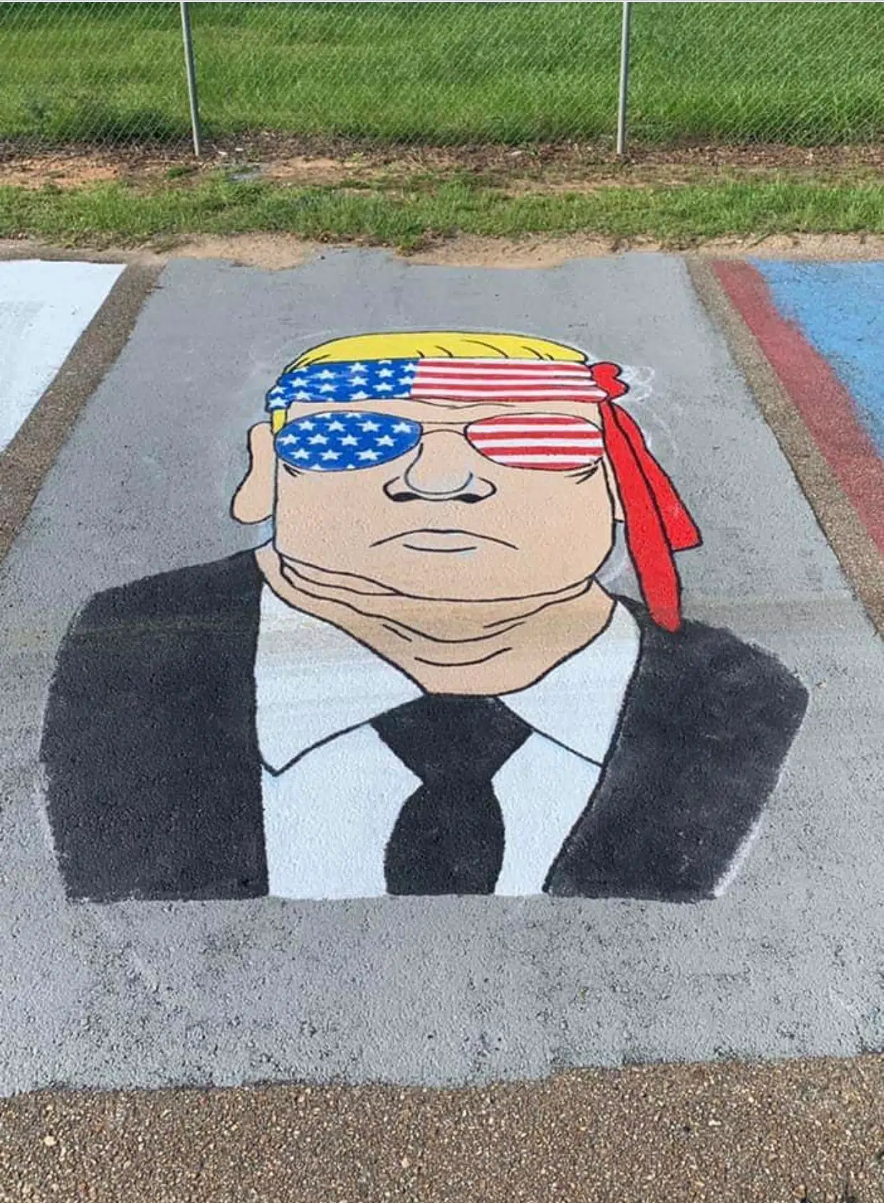 Trump painting controversy sees legal action from a Washington Parish high school student
