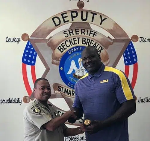Shaquille O'Neal joins the St Martin Parish Sheriff's Office