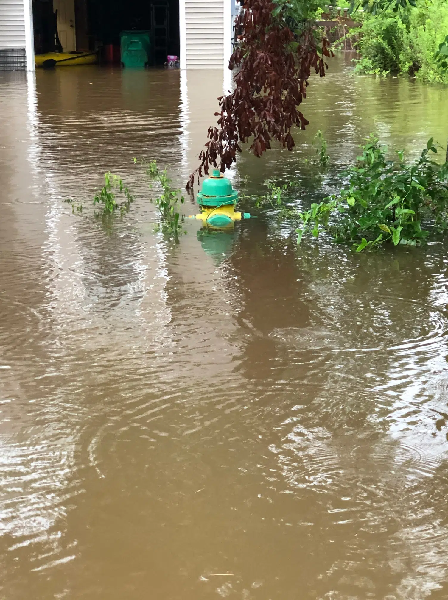 Parts of Mandeville hit with ten inches of rain