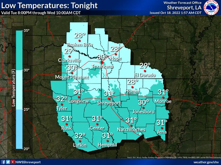 Louisiana expected to see its first freeze of fall