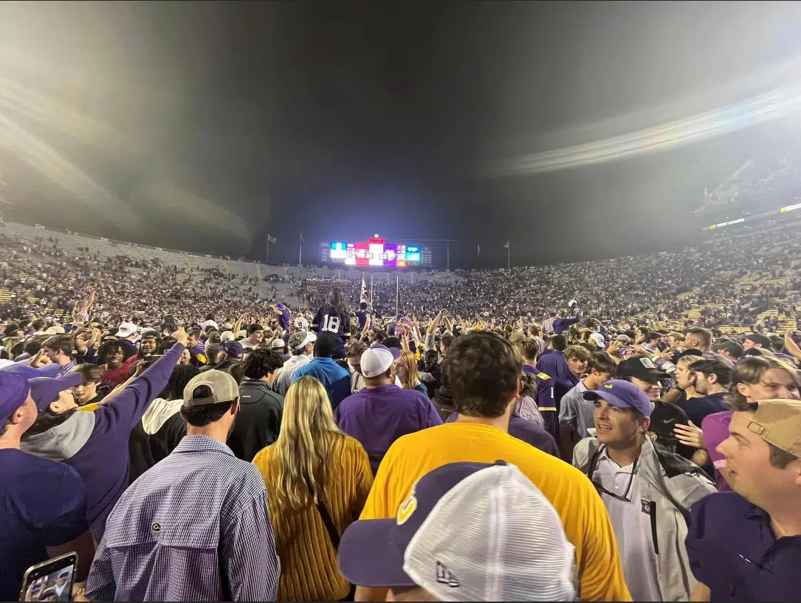 LSU's victory over Alabama was earth-shaking, literally