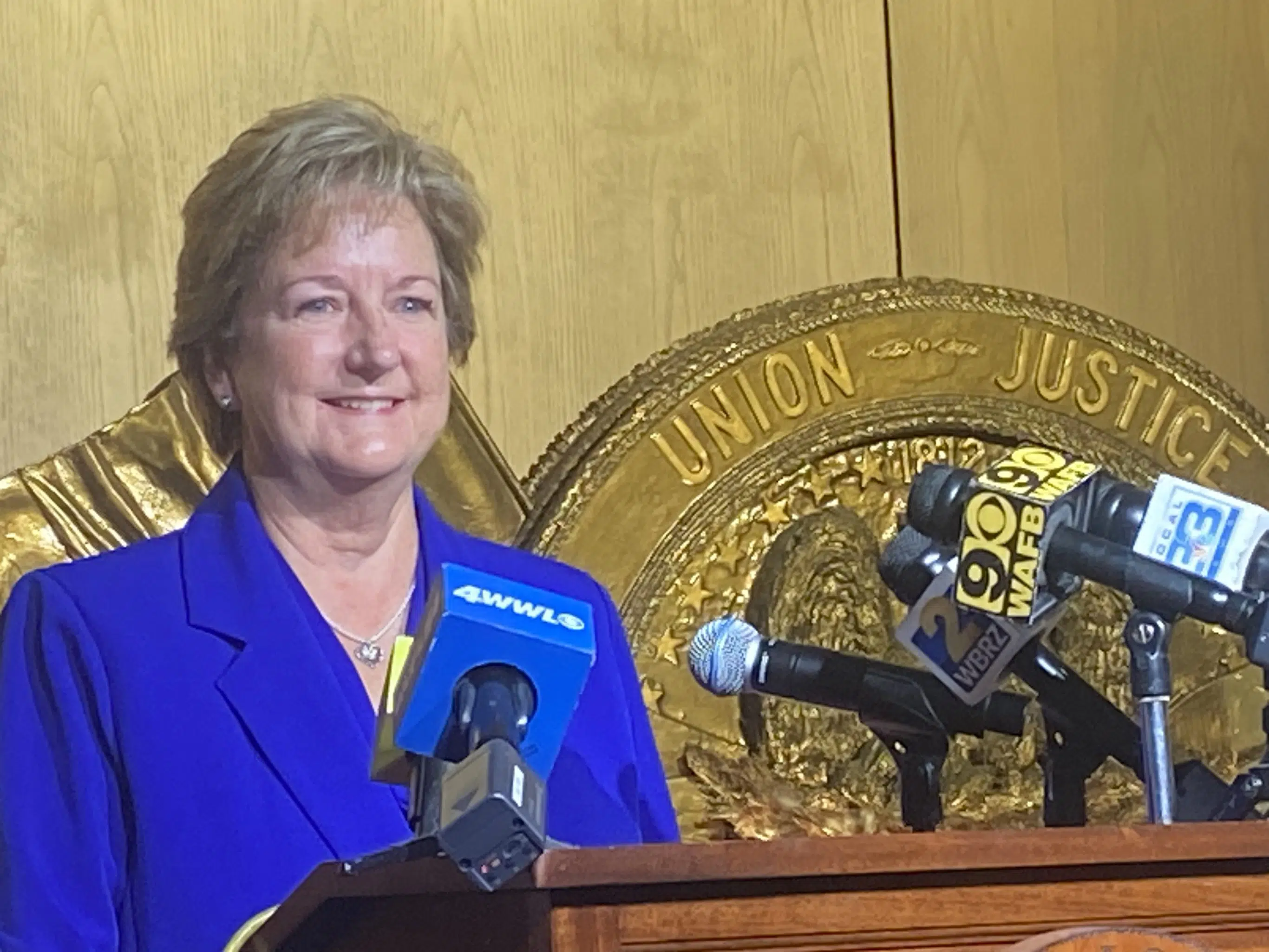 Sharon Hewitt levels criticism towards Jeff Landry and the state GOP after qualifying for governor