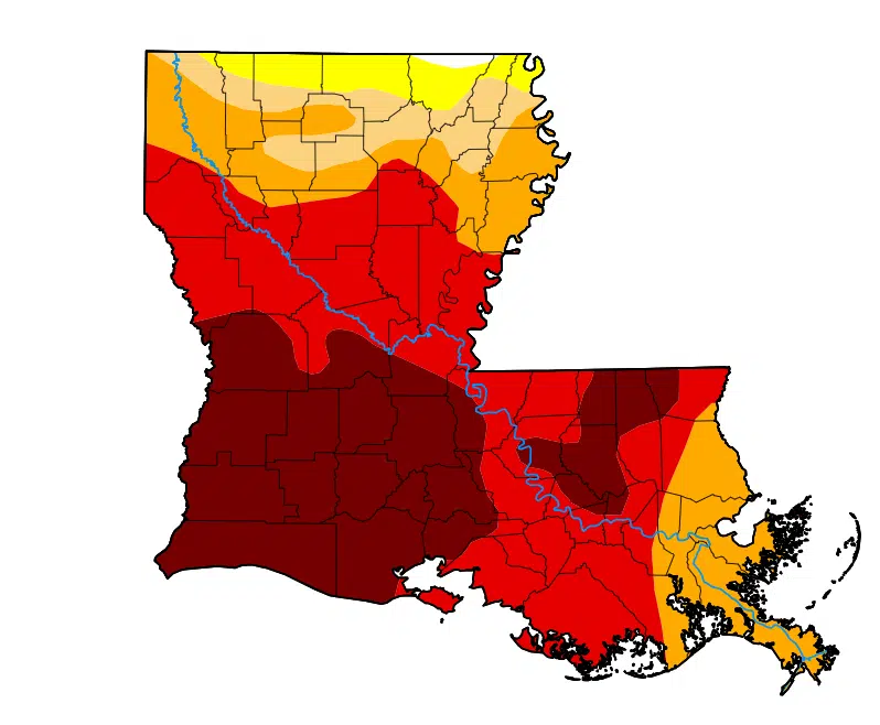 Most of the state remains in "extreme to exceptional" drought conditions but some areas have improved