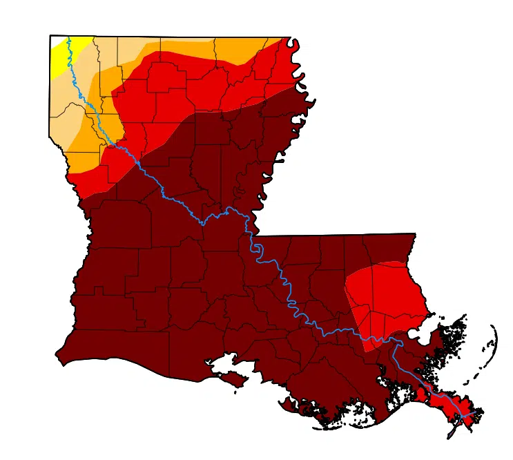 Louisiana at the epicenter for drought in the United States