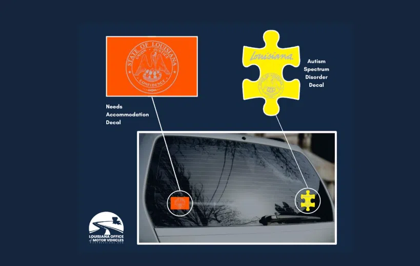 Autism and Needs Accommodation vehicle decals now available at no cost