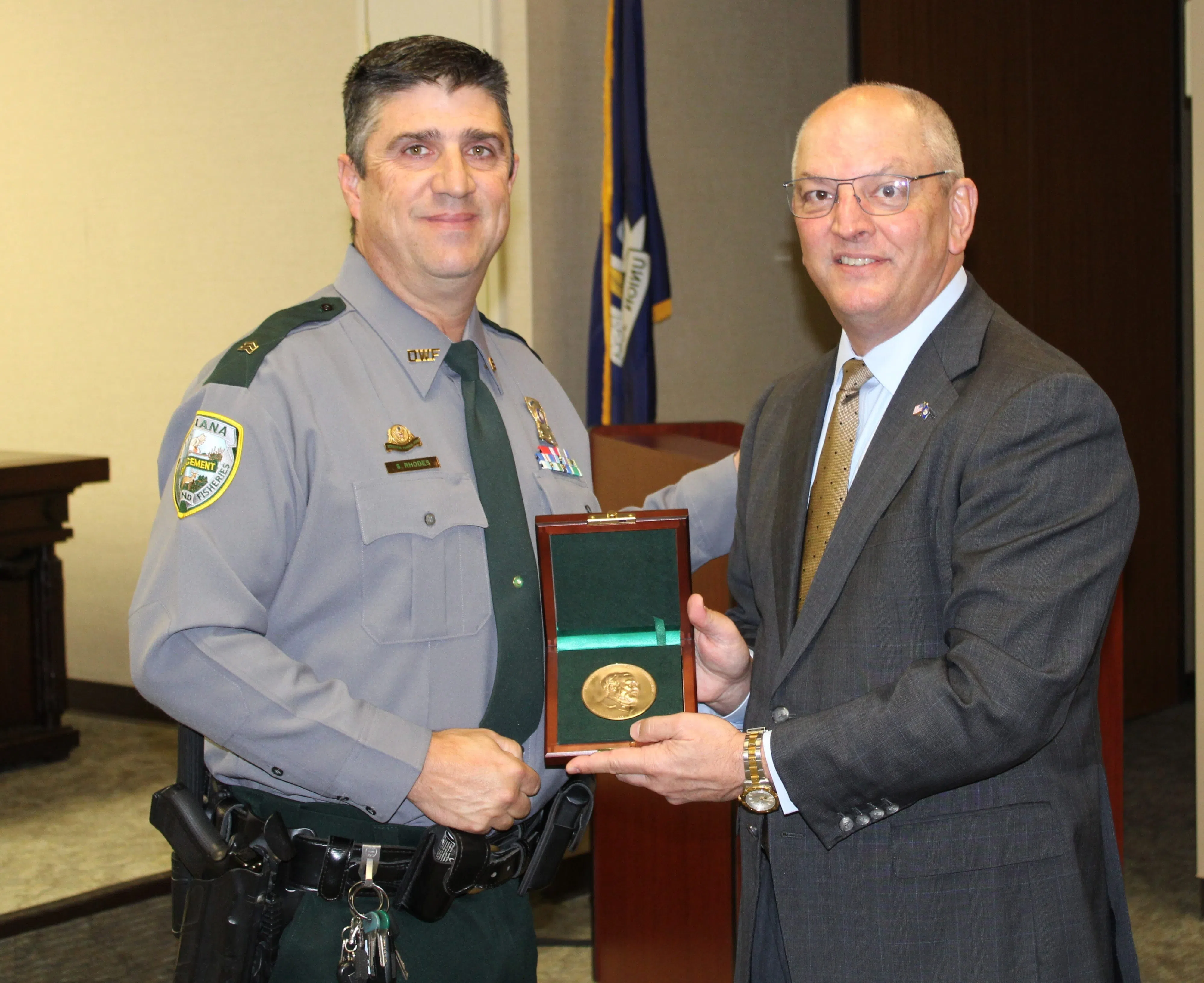 LDWF agent receives Carnegie Medal for saving nine people, including a 7-year-old girl