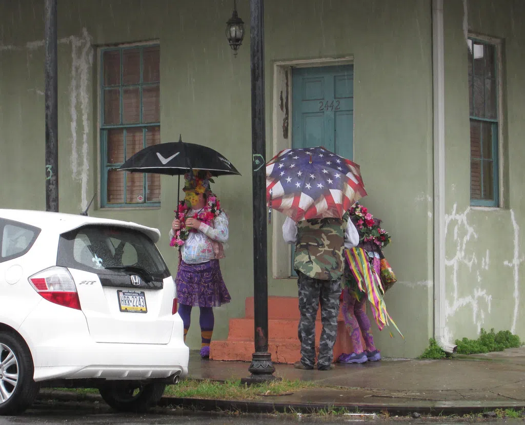 Soggy and windy weekend forcing alterations for Mardi Gras parades
