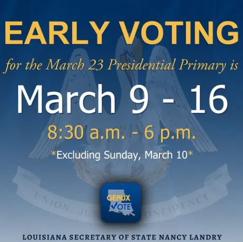 Early voting for March 23rd presidential preference primary starts March 9