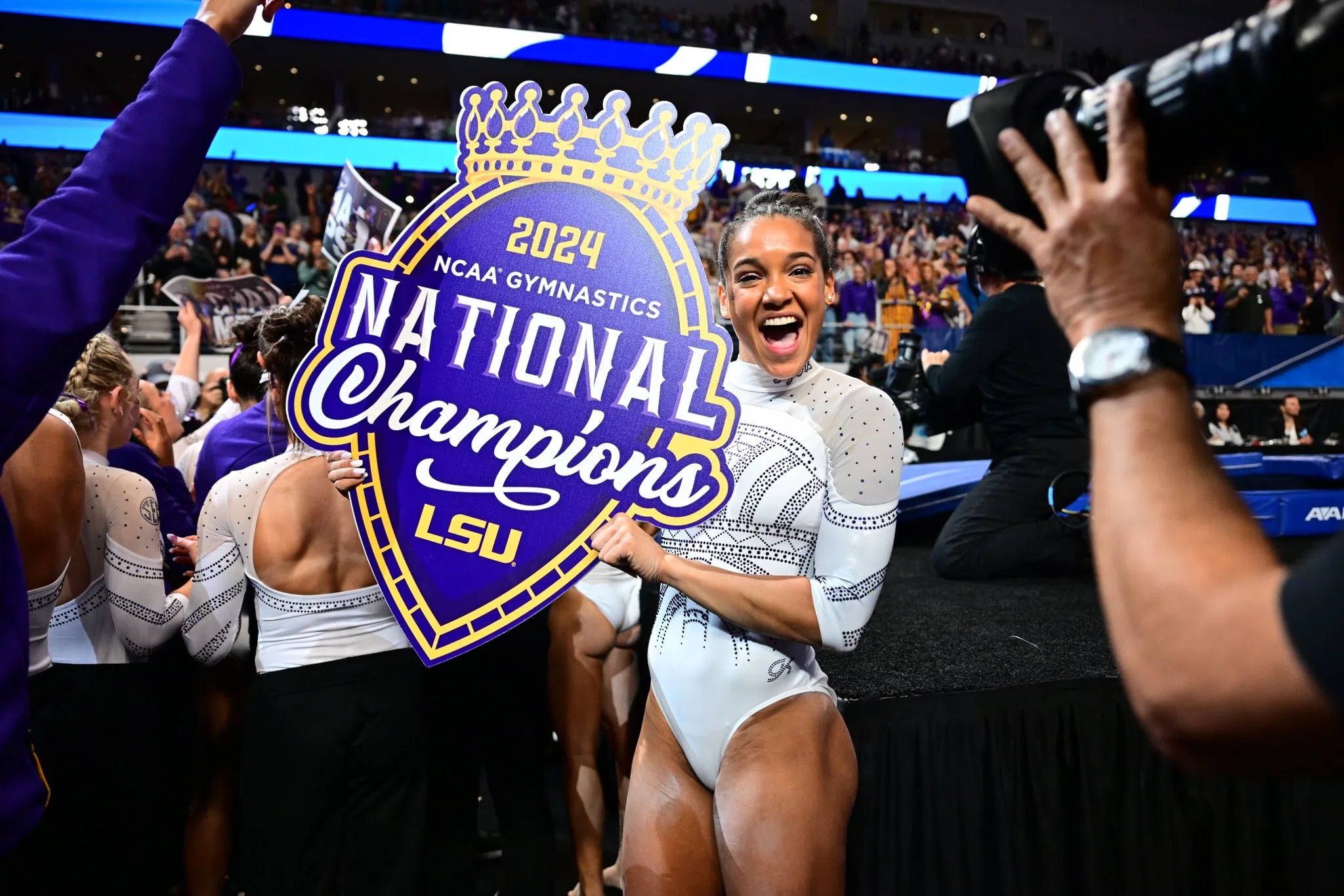 LSU gymnastics national champs for the first 1st time