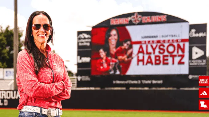 Hometown hero introduced as new Cajuns softball coach ...