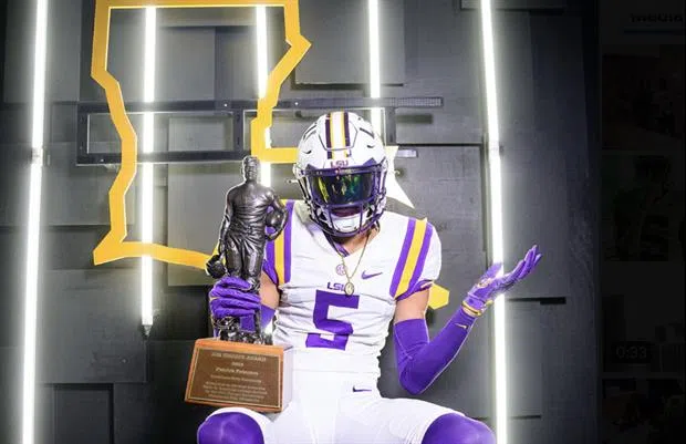 LSU Football receives a commitment from the nation's number one cornerback