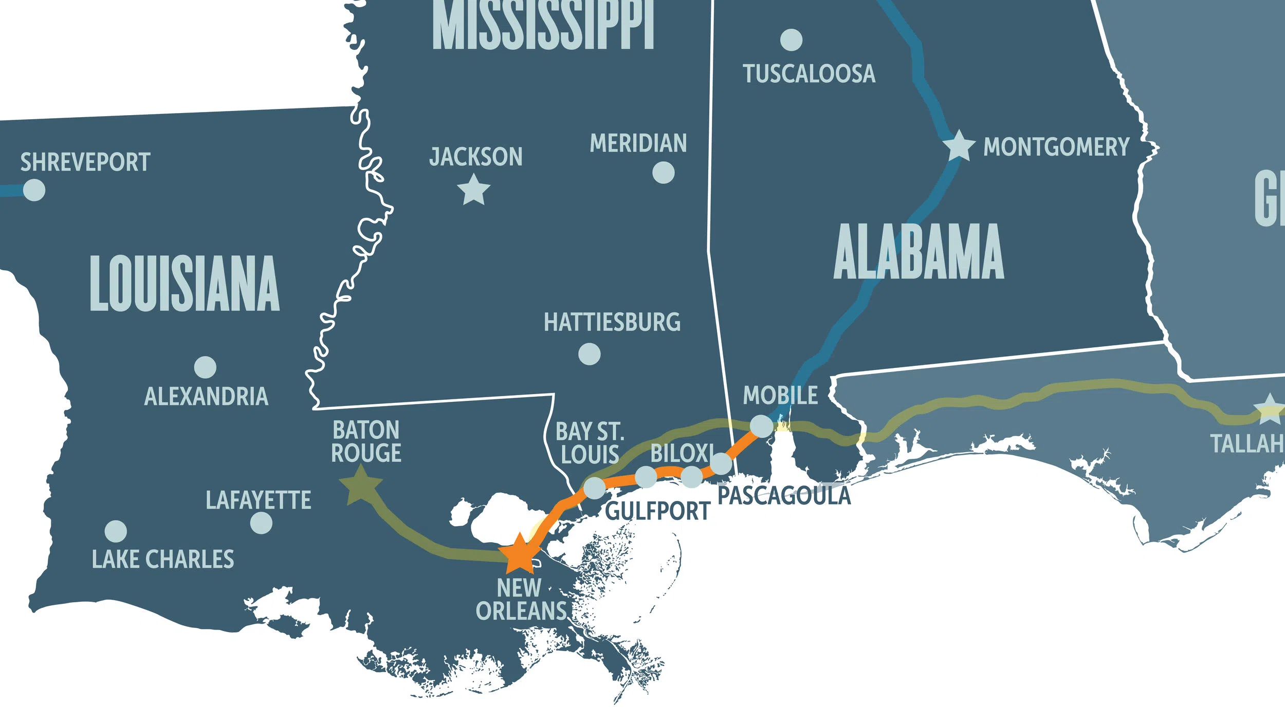 Passenger rail service from NOLA to Mobile gaining "track"tion