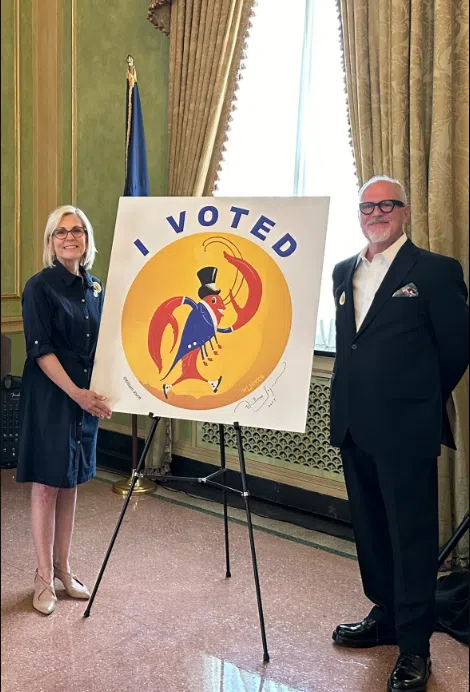 This year's Louisiana "I Voted" stickers revealed