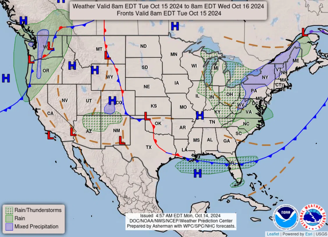 Cold front bringing "Sweater Weather" to Louisiana