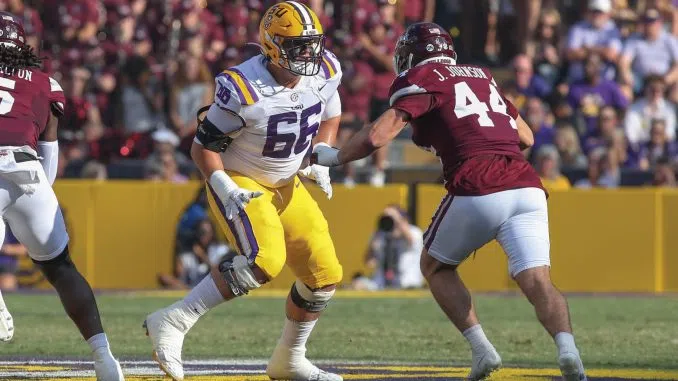 Former LSU offensive lineman Will Campbell expected to be taken in the first round of the 2025 NFL Draft tonight