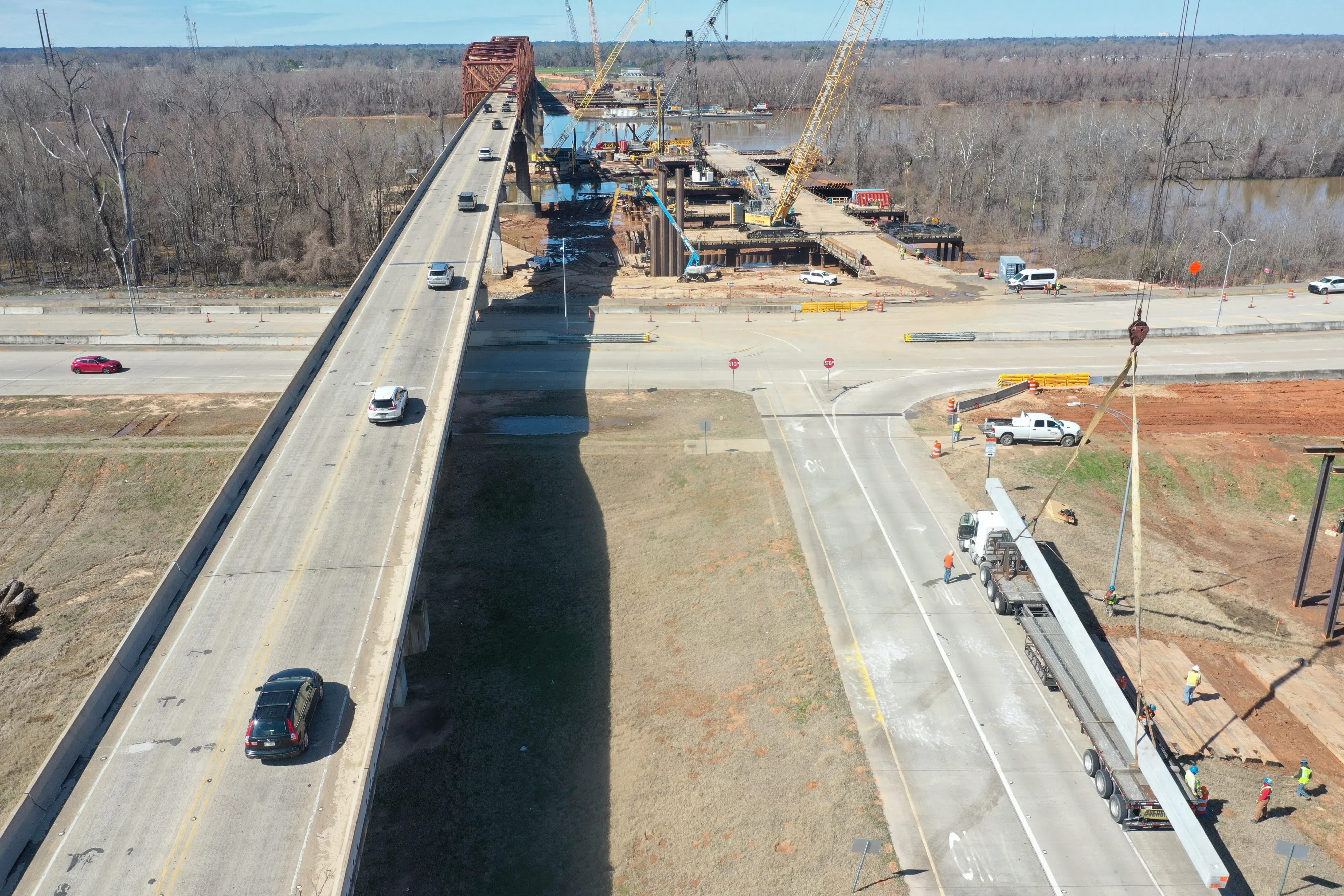 The Jimmie Davis Bridge project marks one year of construction