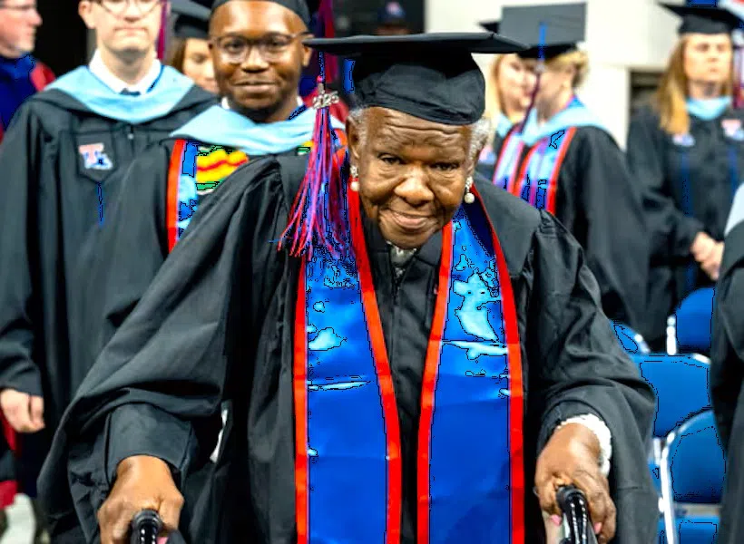 Hard work pays off: Loretta Wiley of Bossier Parish receives master's degree at age 75 from Louisiana Tech