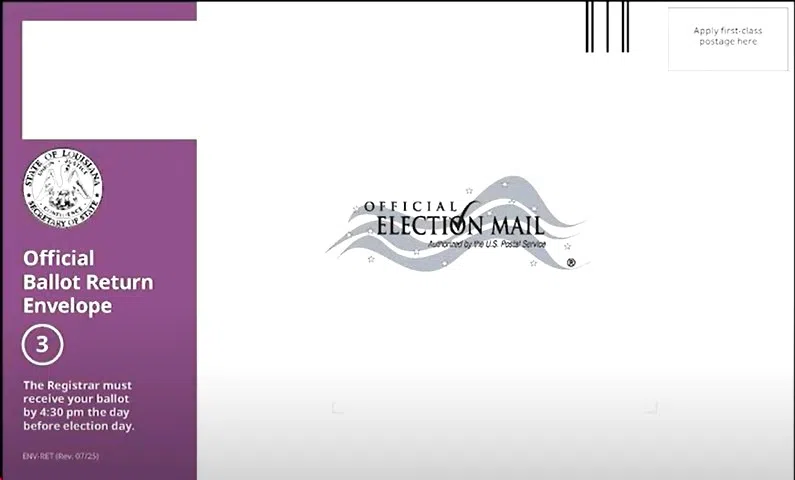 Louisiana Secretary of State's Office to introduce new color-coded absentee voting ballots