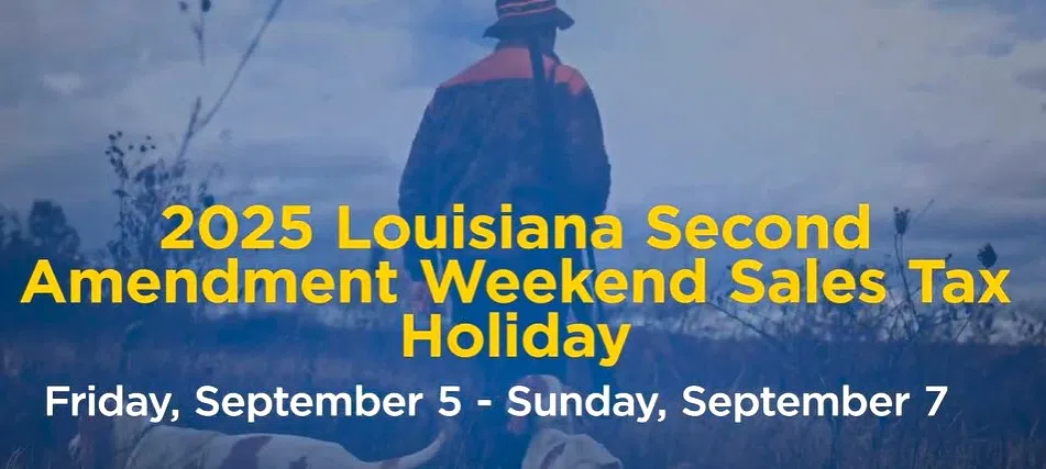 2025 Louisiana 2nd Amendment Sales Tax Holiday to take place this weekend