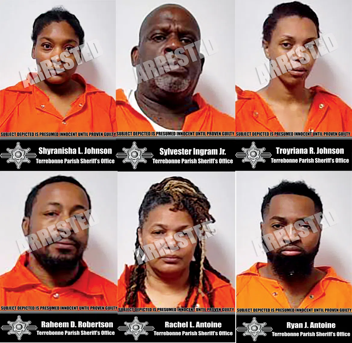 Year-long Terrebonne Parish Sheriff's Office narcotics investigation yields six arrests, large seizure of methamphetamine