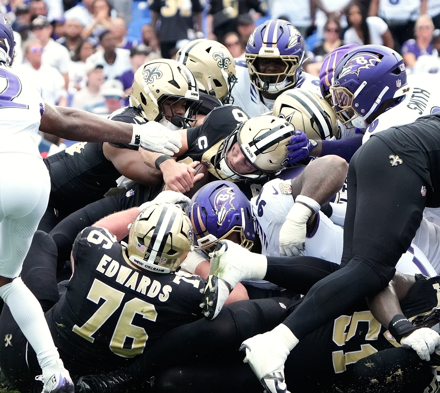 New Orleans Saints rally to defeat Baltimore Ravens, 24-17, for first win of the 2026 season