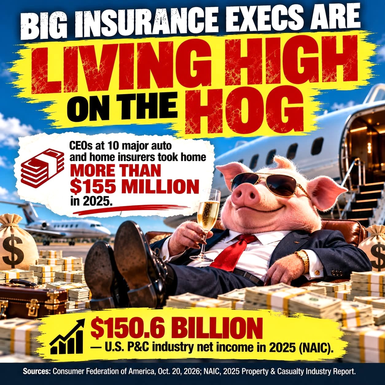 Louisiana nonprofit advocacy group calls out massive bonuses received by insurance executives