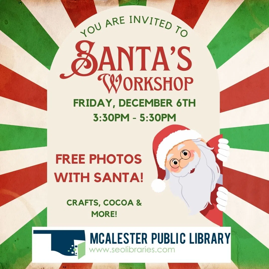 McAlester Public Library Hosts FREE Photos with Santa