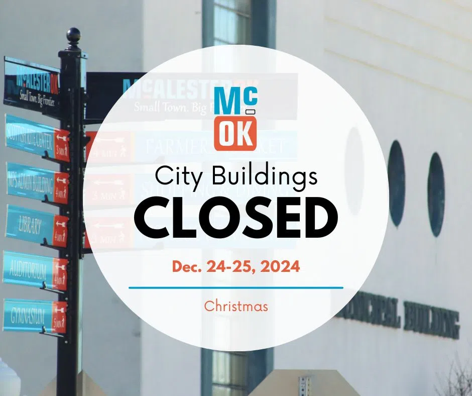 Reminder: City Offices Closed Christmas Eve and Christmas Day