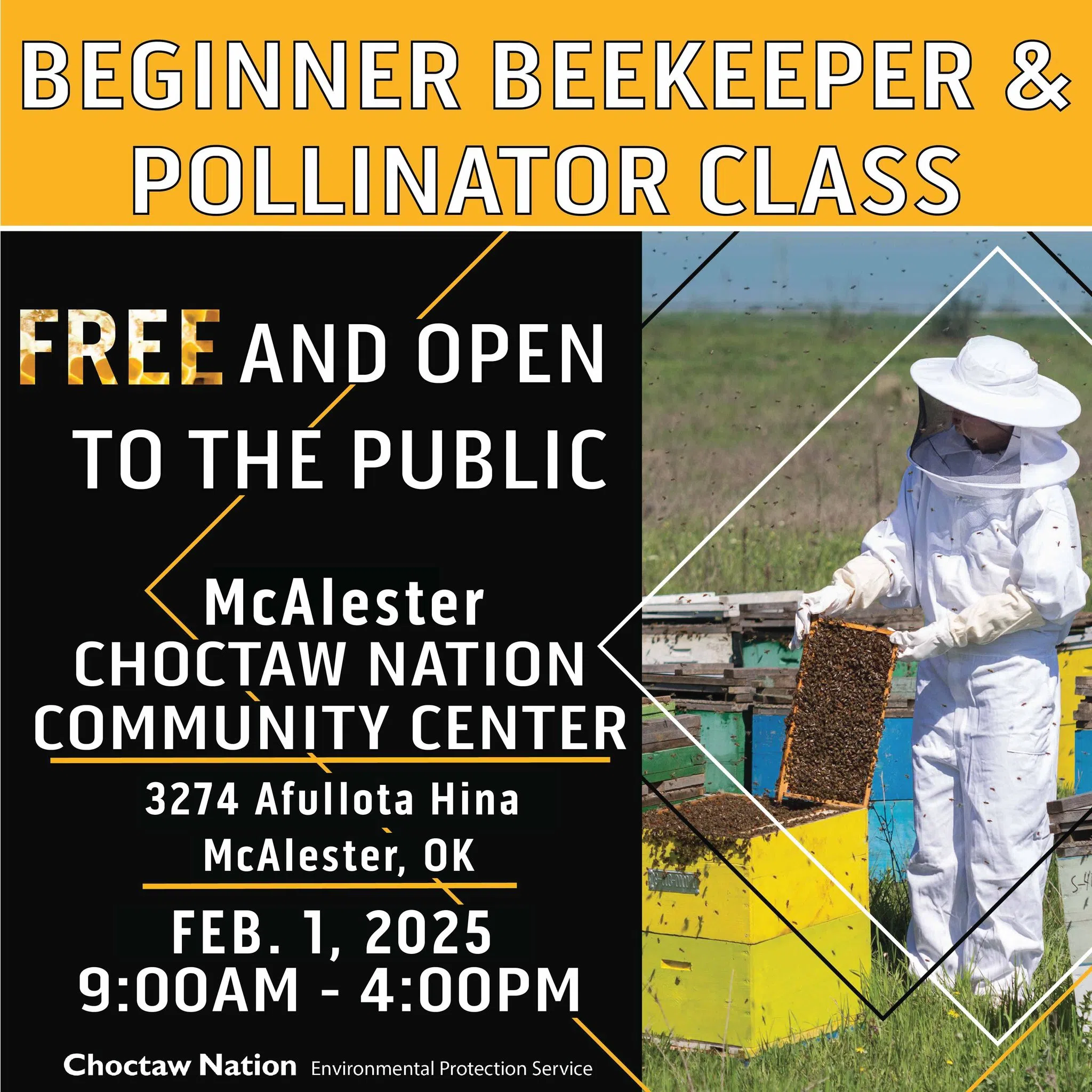 Choctaw Nation Hosting Beginner Beekeeping Class