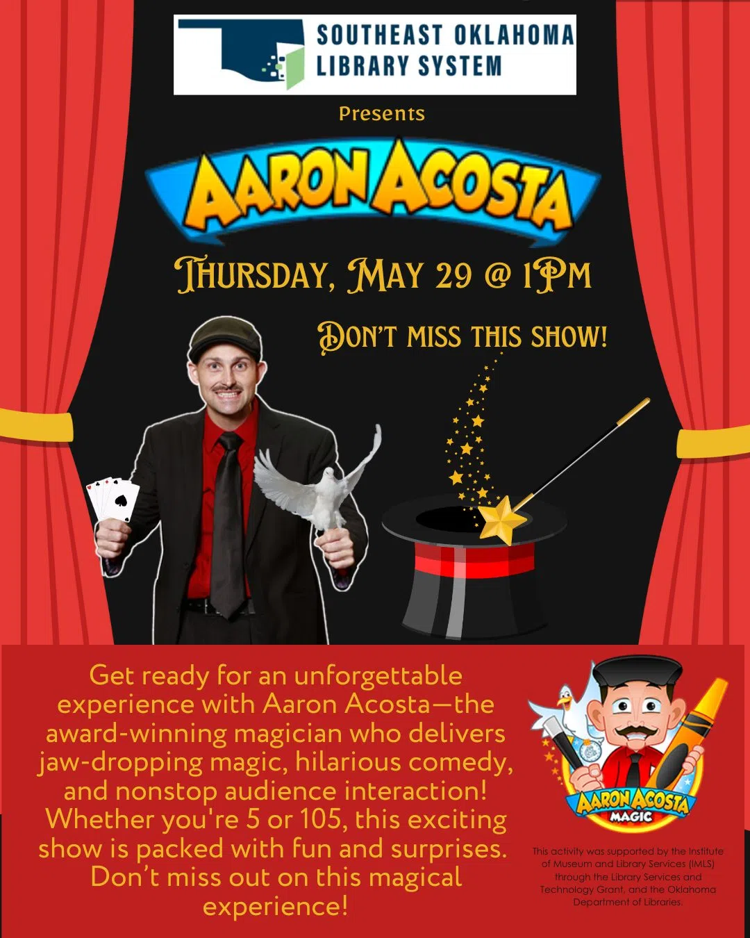 Award-Winning Magician to Perform at McAlester Public Library