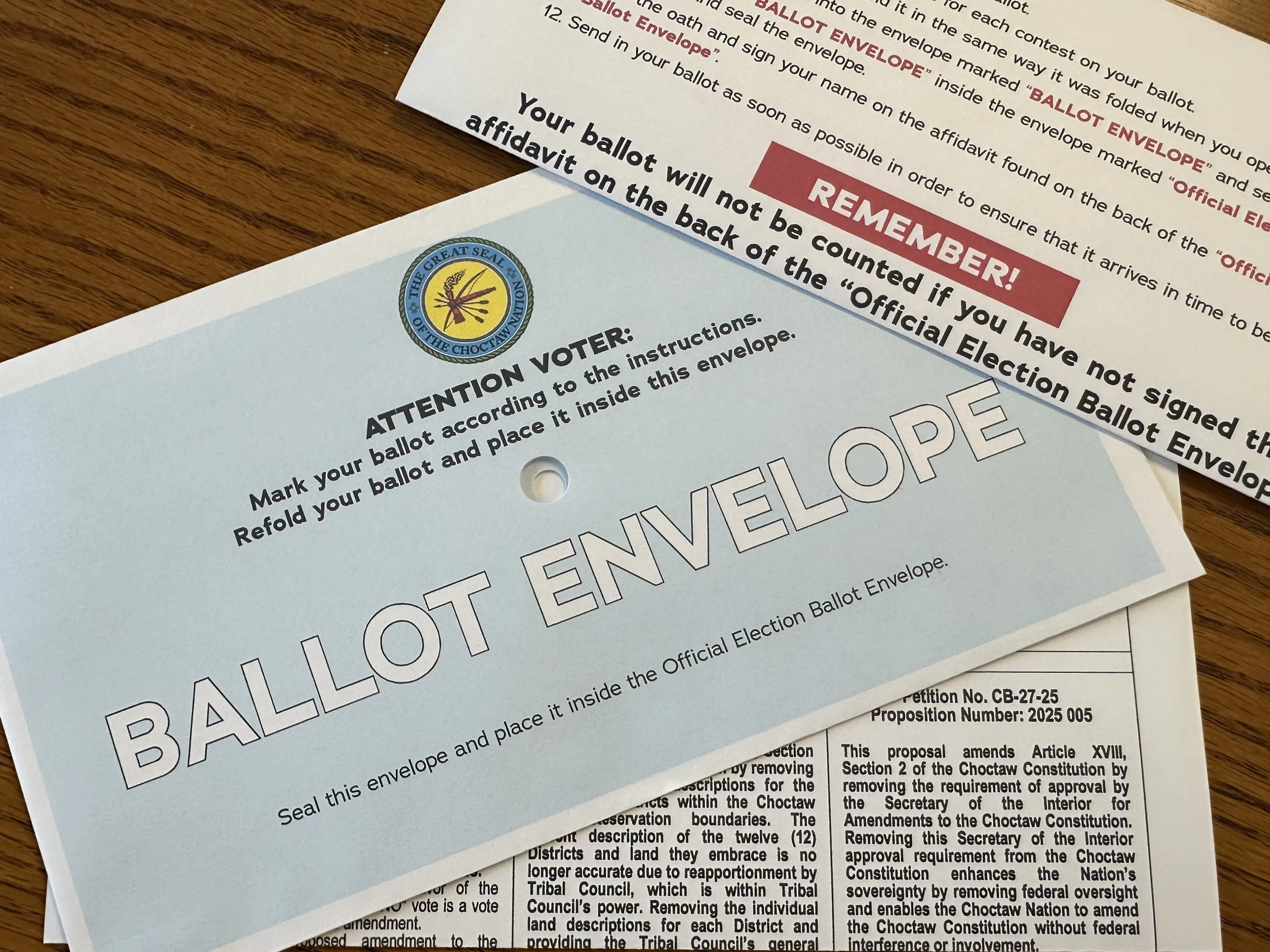 Ballots for Choctaw Nation elections hitting mailboxes
