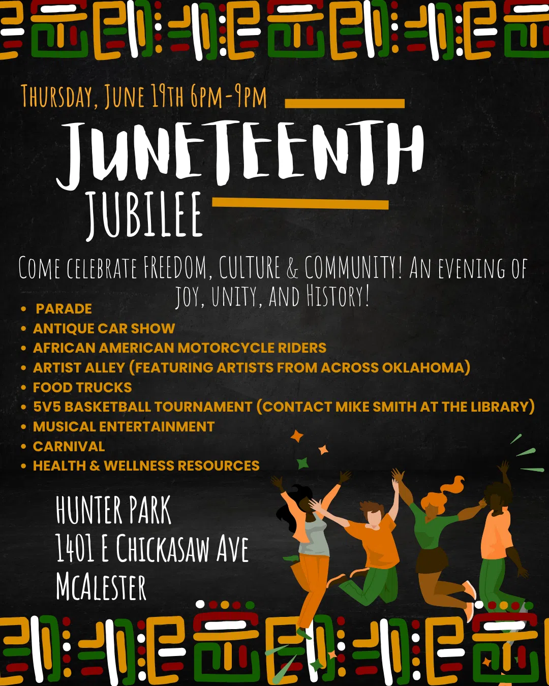 Families invited to Juneteenth Jubilee at Hunter Park