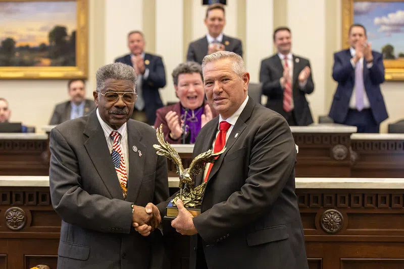 Smith honored as Representative of the Year by Veterans Council