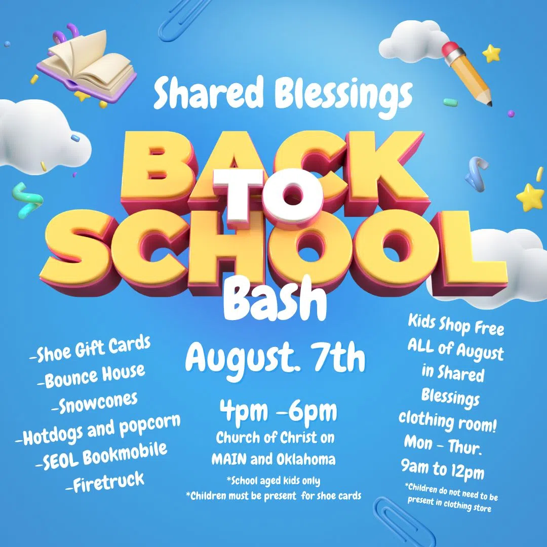 Shared Blessings Sets Back to School Bash Date