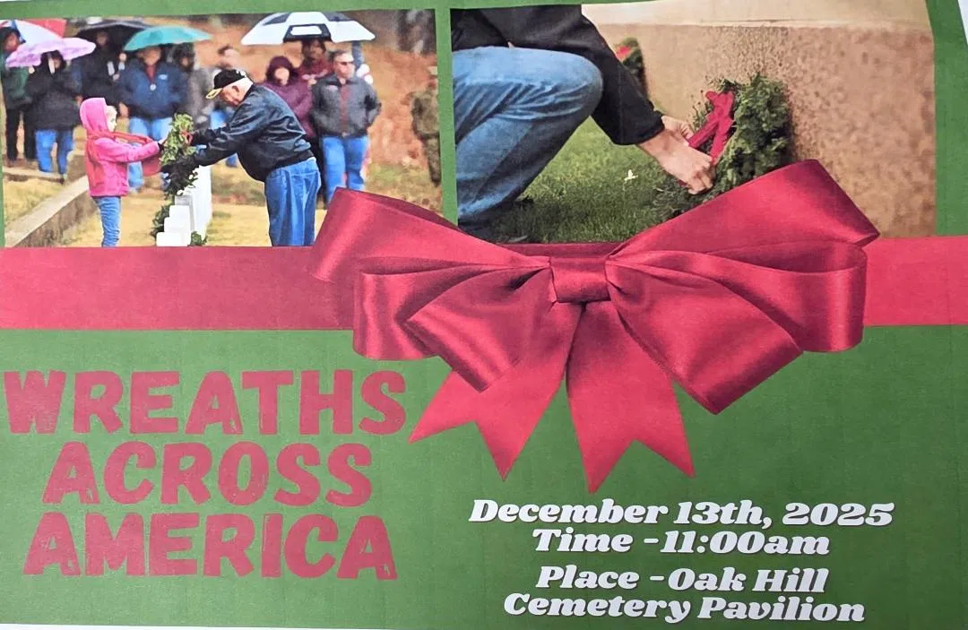 Honor McAlester's Veterans At Oak Hil Cemetery on December 13, 2025