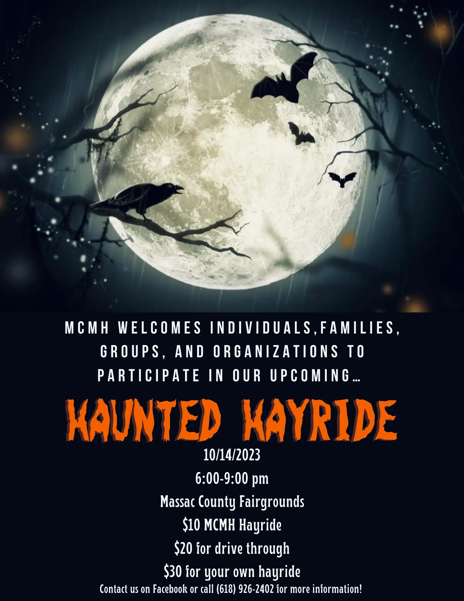 2nd Annual MCMH Haunted Hayride Saturday