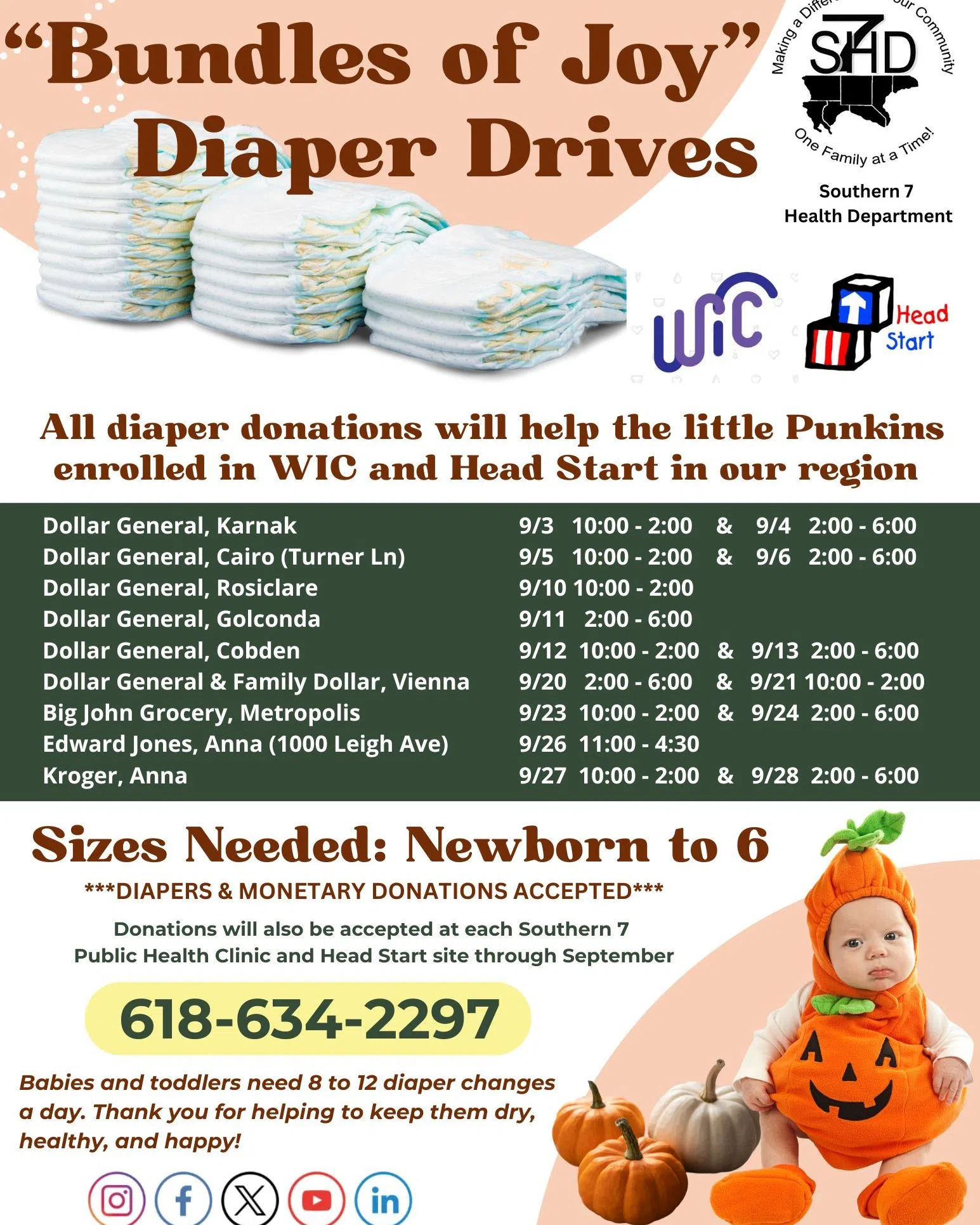 "Bundles of Joy" Diaper Drive Continues at Metropolis Big John on Tuesday 9/24 - 2p to 6p