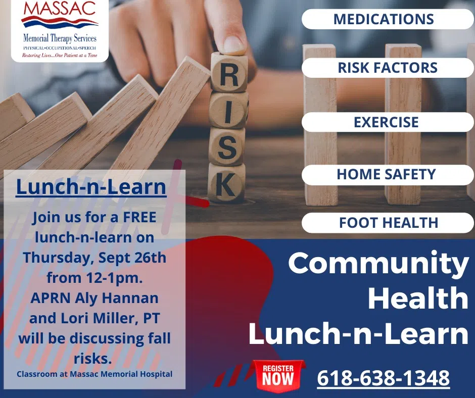 Community Health Lunch-n-Learn: Preventing Falls and Promoting Safety on Thursday September 26th